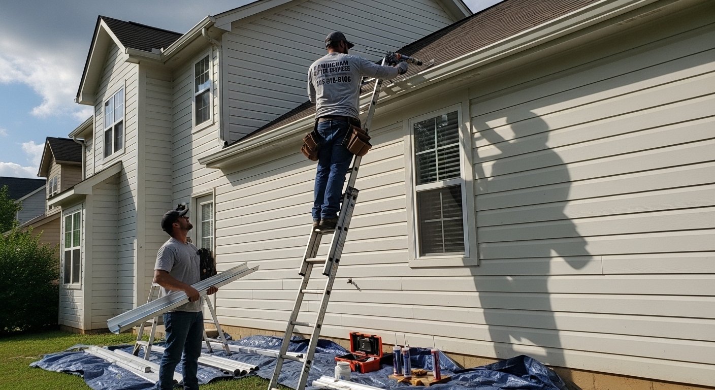 Gutter process in Pelham